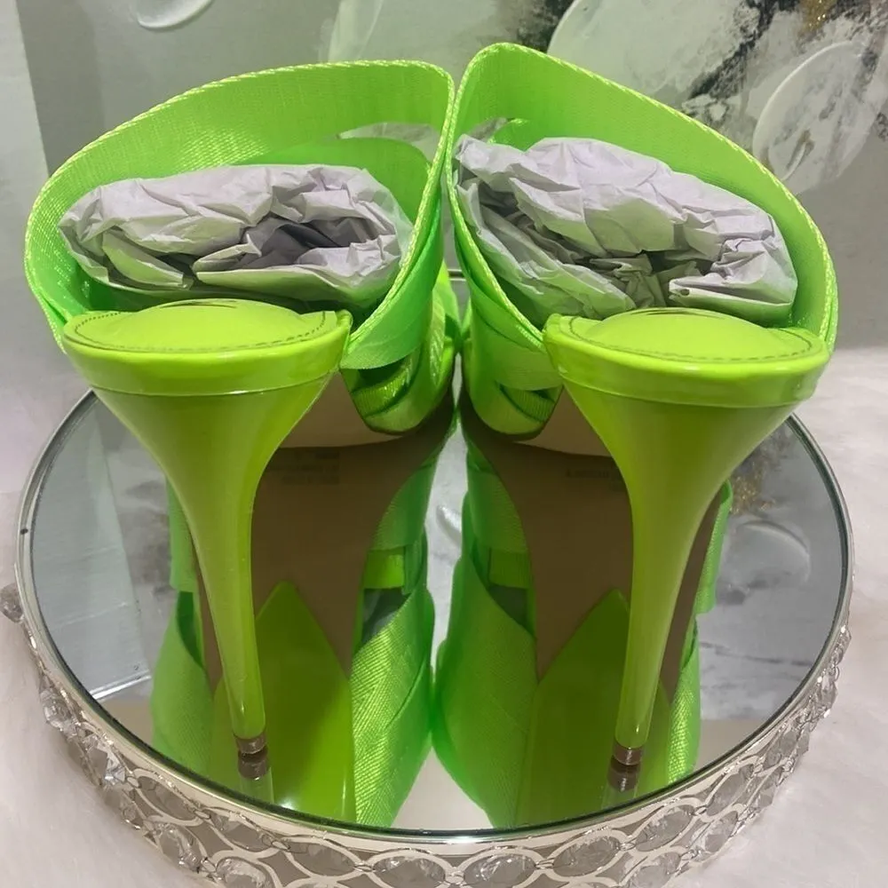 Azaela Wang Mule Sandal Green Size 9 - Image 8