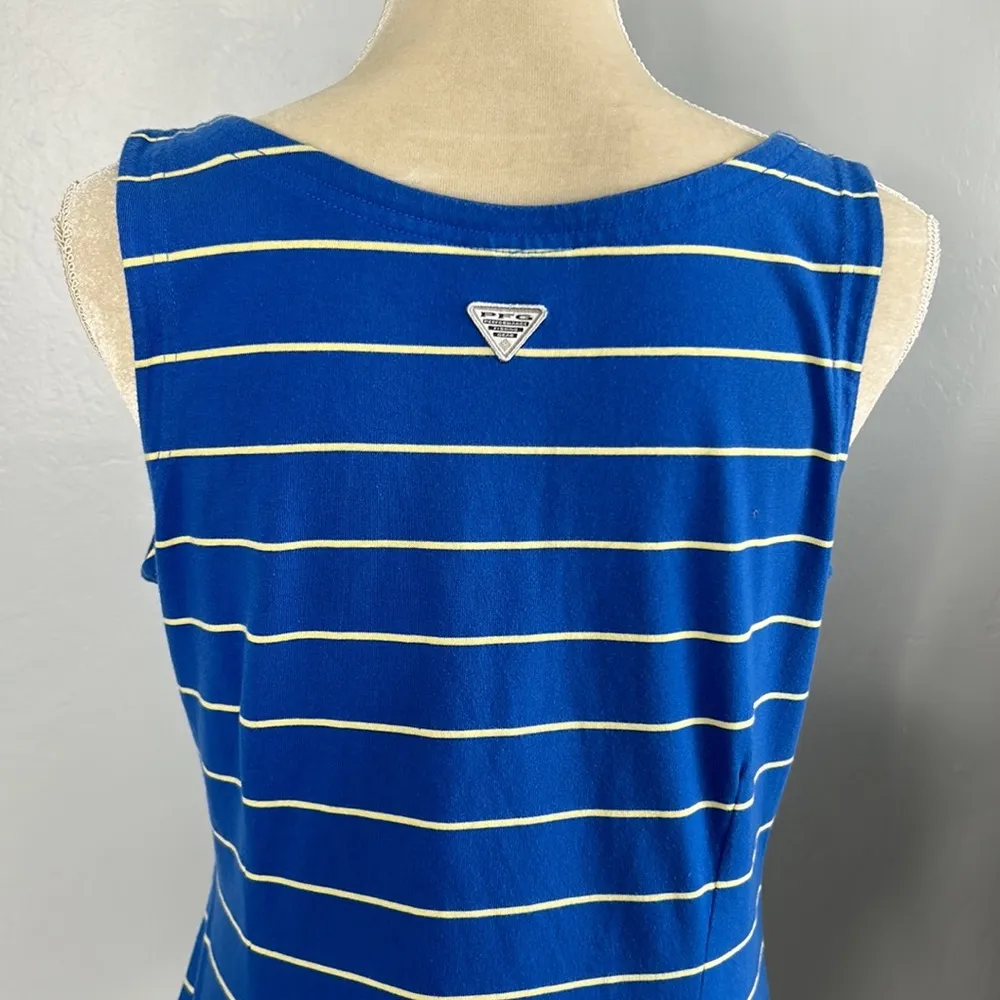 Columbia PFG • striped harbor side sleeveless fishing outdoor tank dress - Image 5