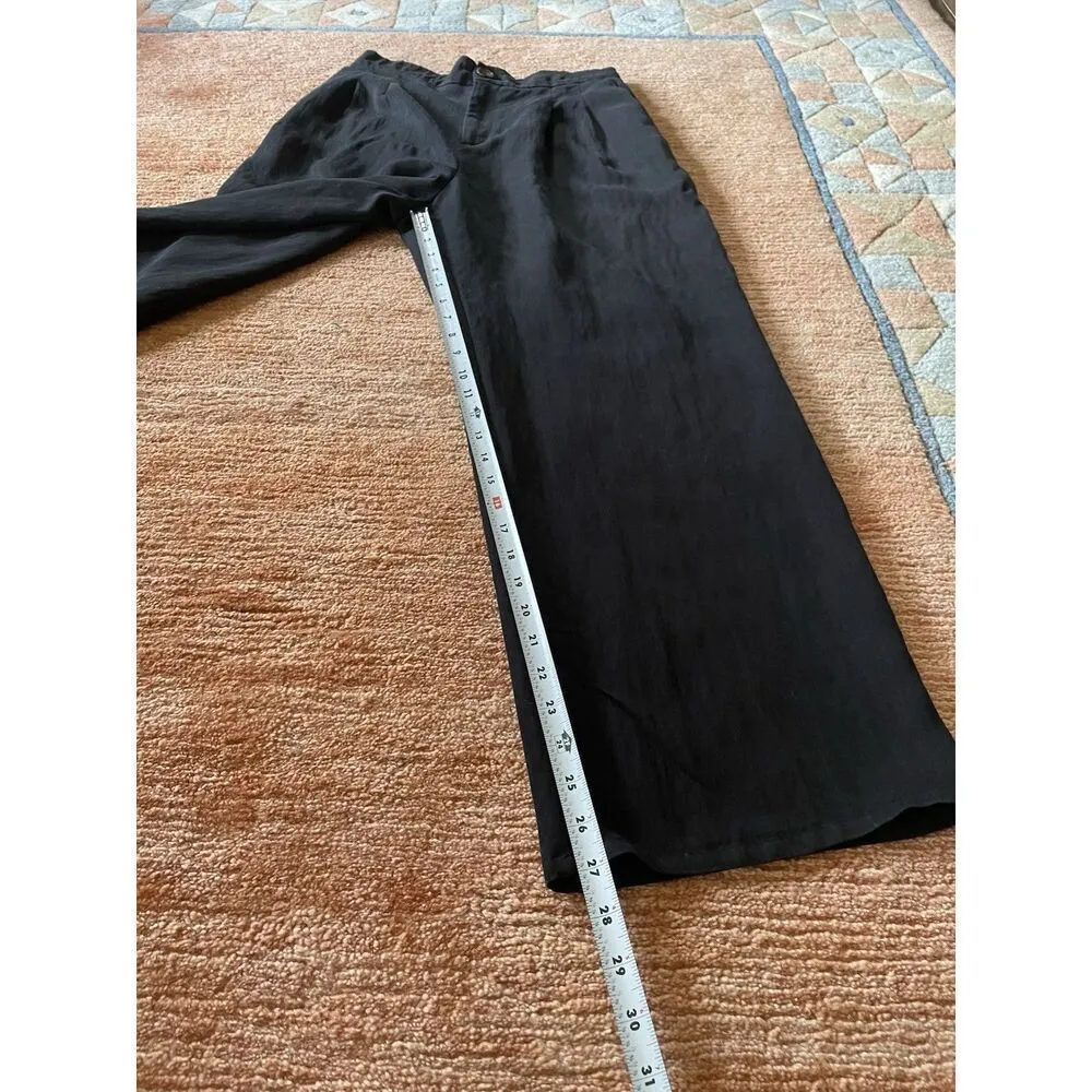 MELLODAY Women’s Black High Rise Wide Leg Pants Size M - Image 8