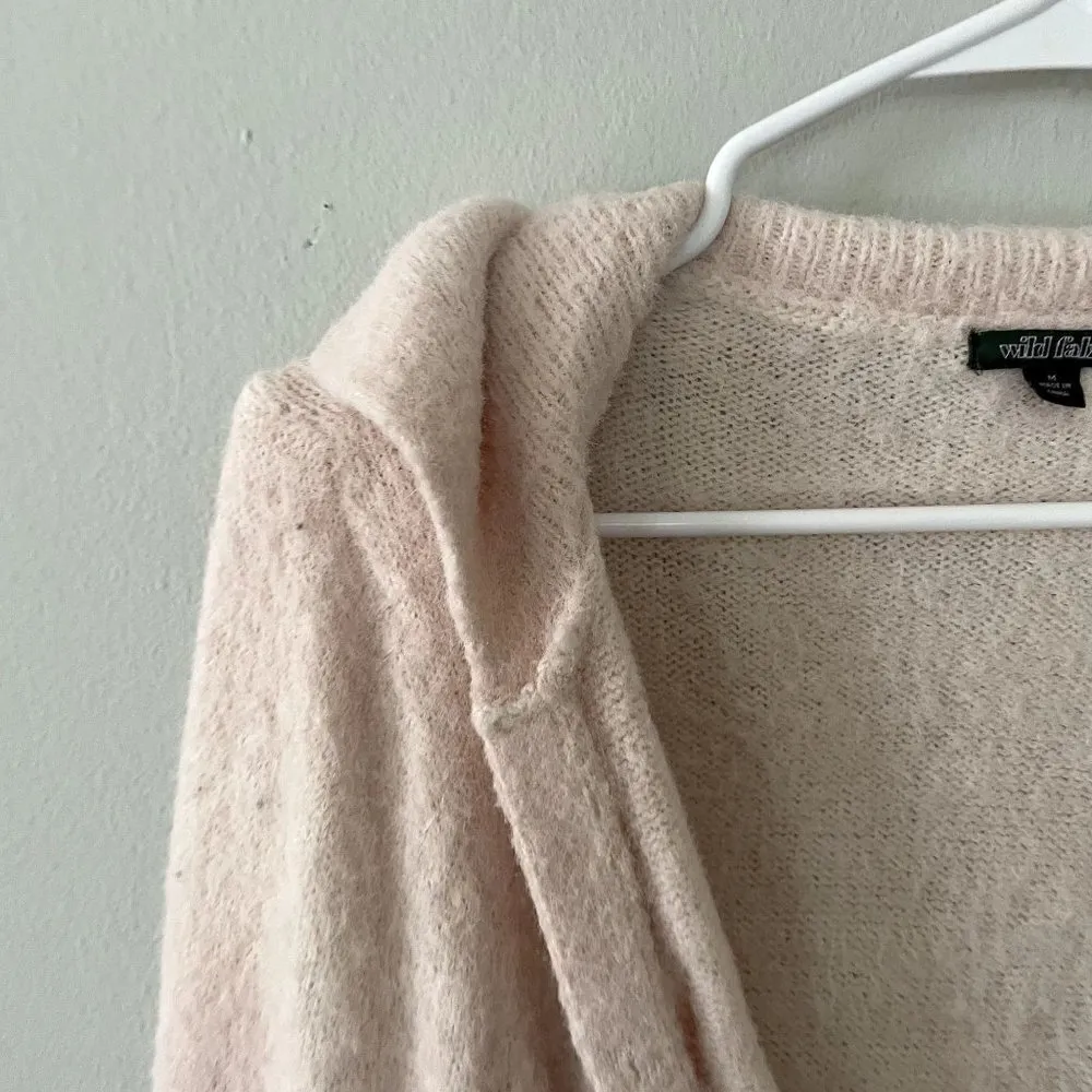 Wild Fable light pink button down cardigan sweater oversized comfortable - Image 2