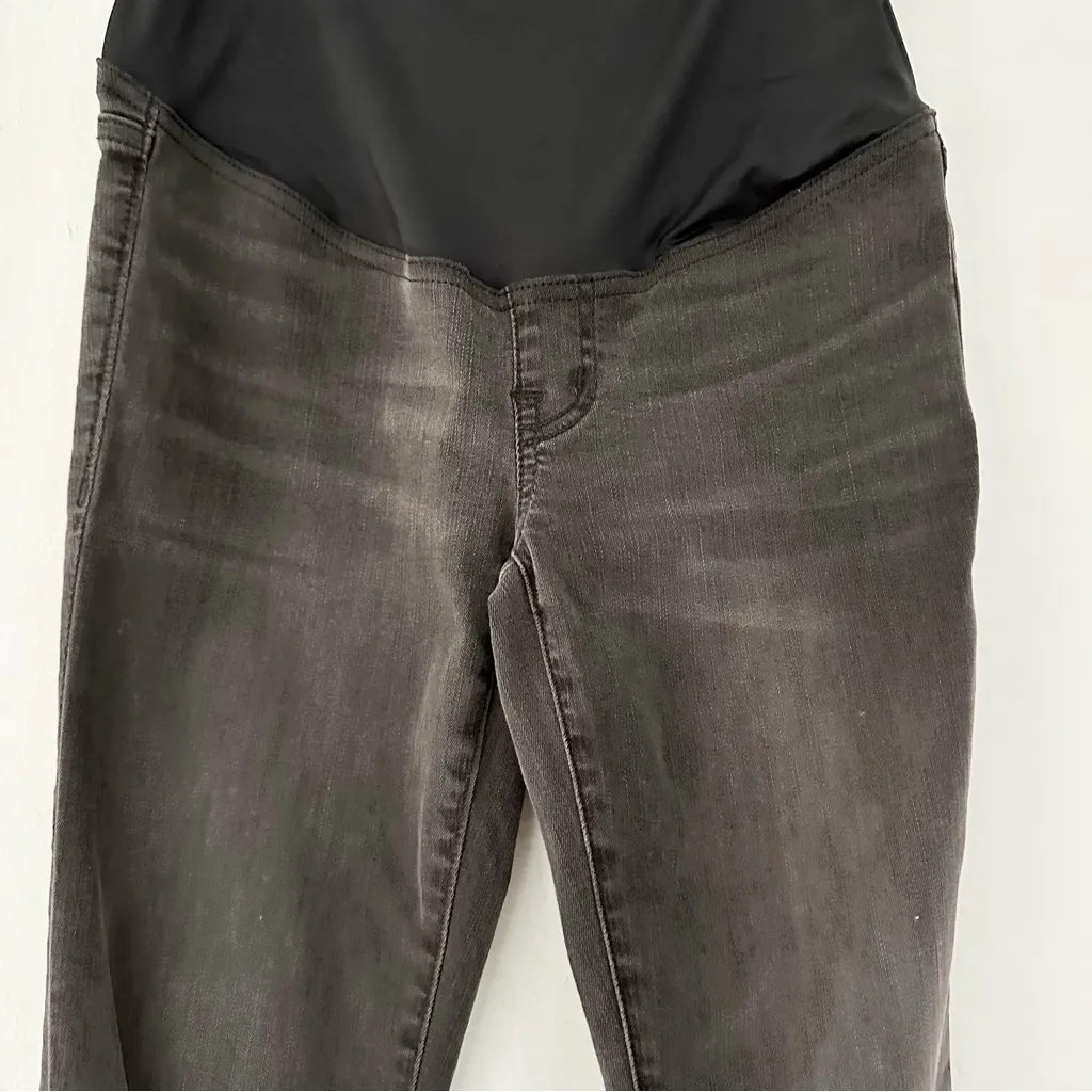 Madewell Maternity Over-the-Belly Skinny Jeans – Black Sea, Size 24 - Image 5