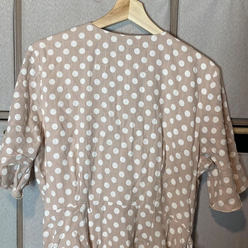 Majorelle Portia polka dot wrap dress - Image 8