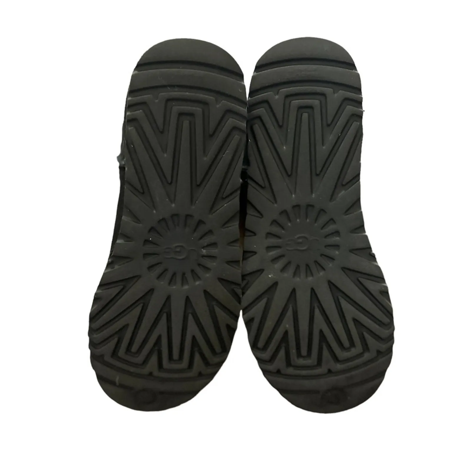 UGG Classic Short II Black Suede Shearling Boots Size 7 - Image 11