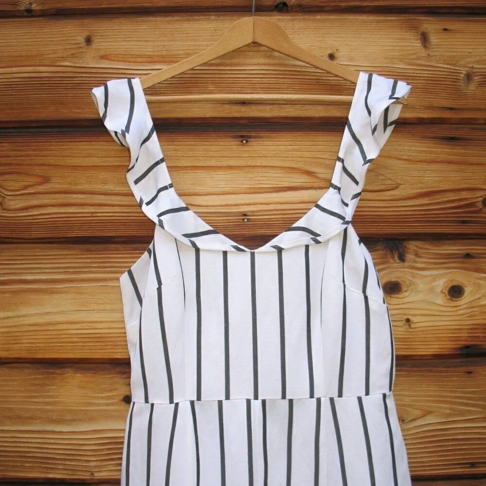 NWT Intermix Rachel Flutter Sleeve Linen Blend Romper Shorts - Image 5