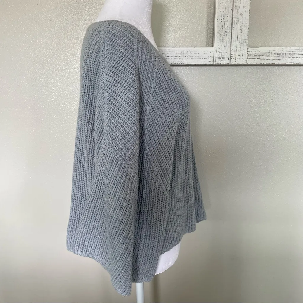 Free People Women's Light Blue Sweater - Image 2