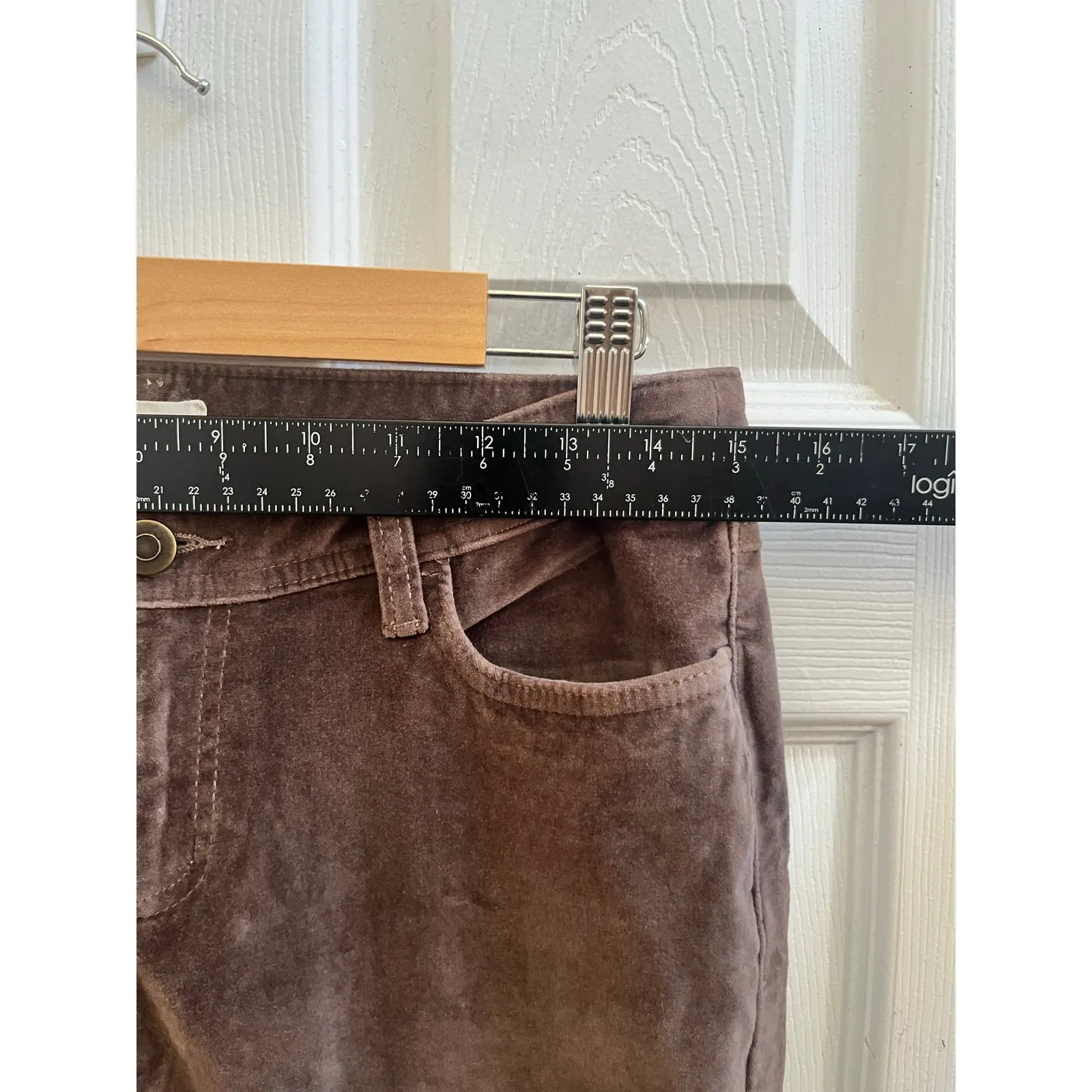 Garnet Hill Velvet Petite Size 2 Slim Pant 27 Inch Inseam Casual Style 33015 - Image 9