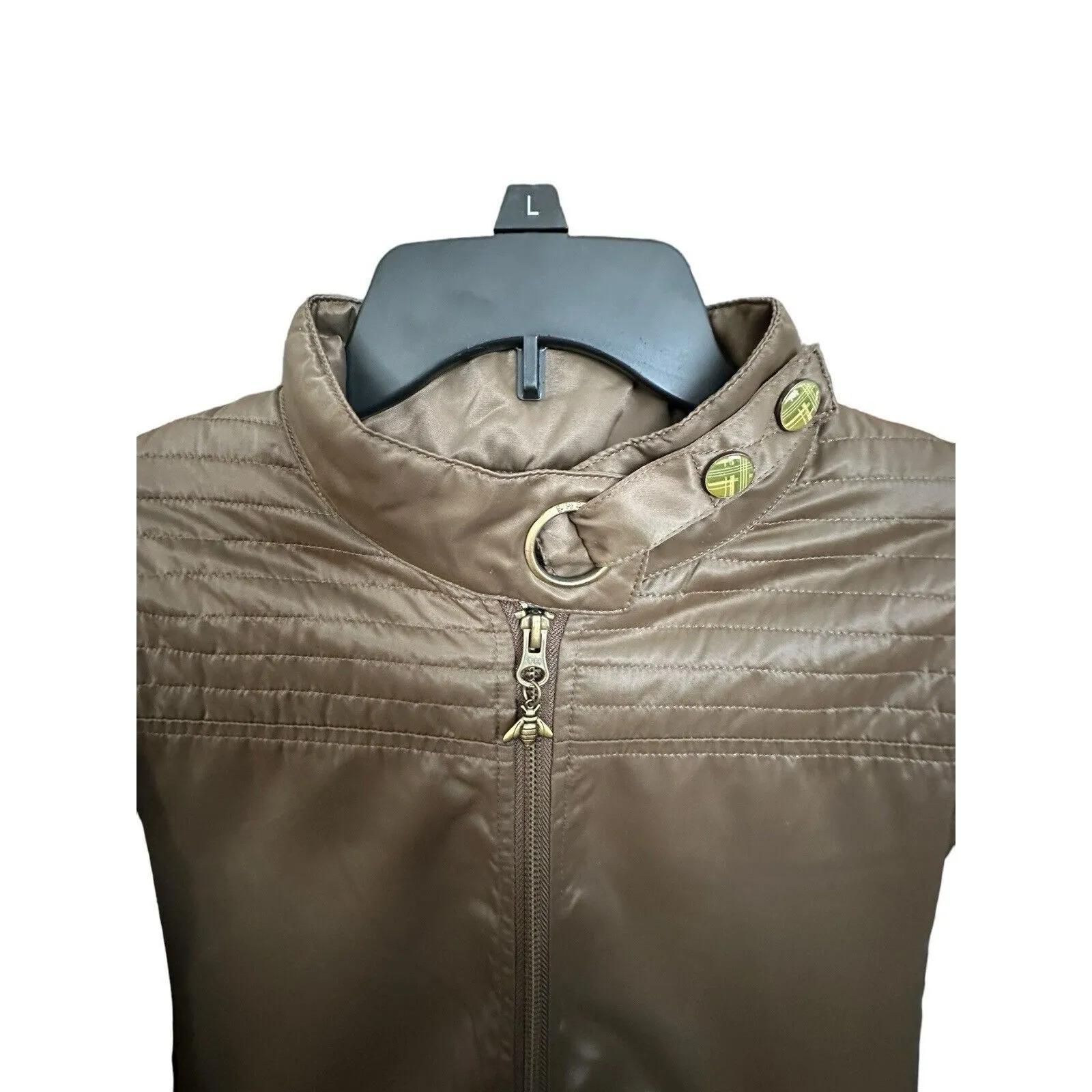 B By Burton Nylon Jacket Womens Size M Lined‎ Full Zip Heavy Comfort Brown #X4-5 - Image 5