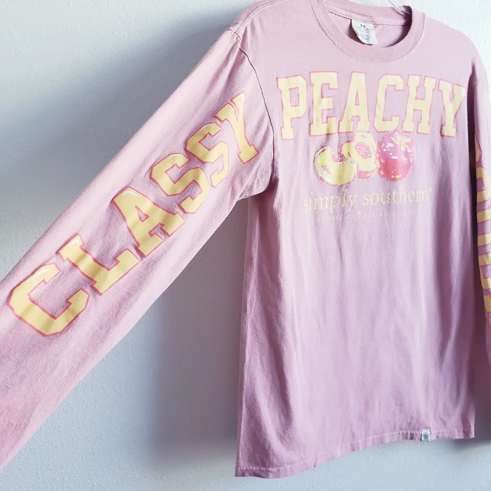 Simply Southern Peachy Long Sleeve Shirt - Image 4