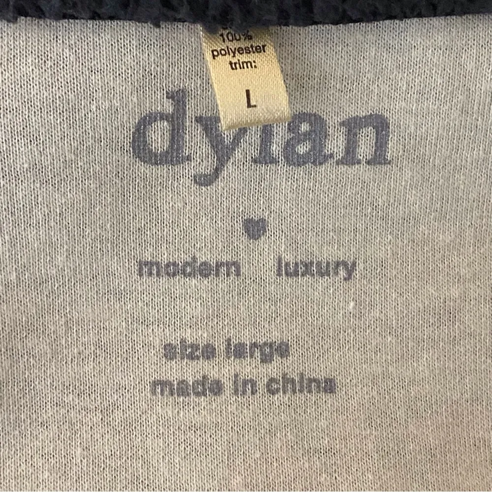 DYLAN ANTHROPOLOGIE dark grey fleece faux leather open jacket Pockets LARGE EUC - Image 10