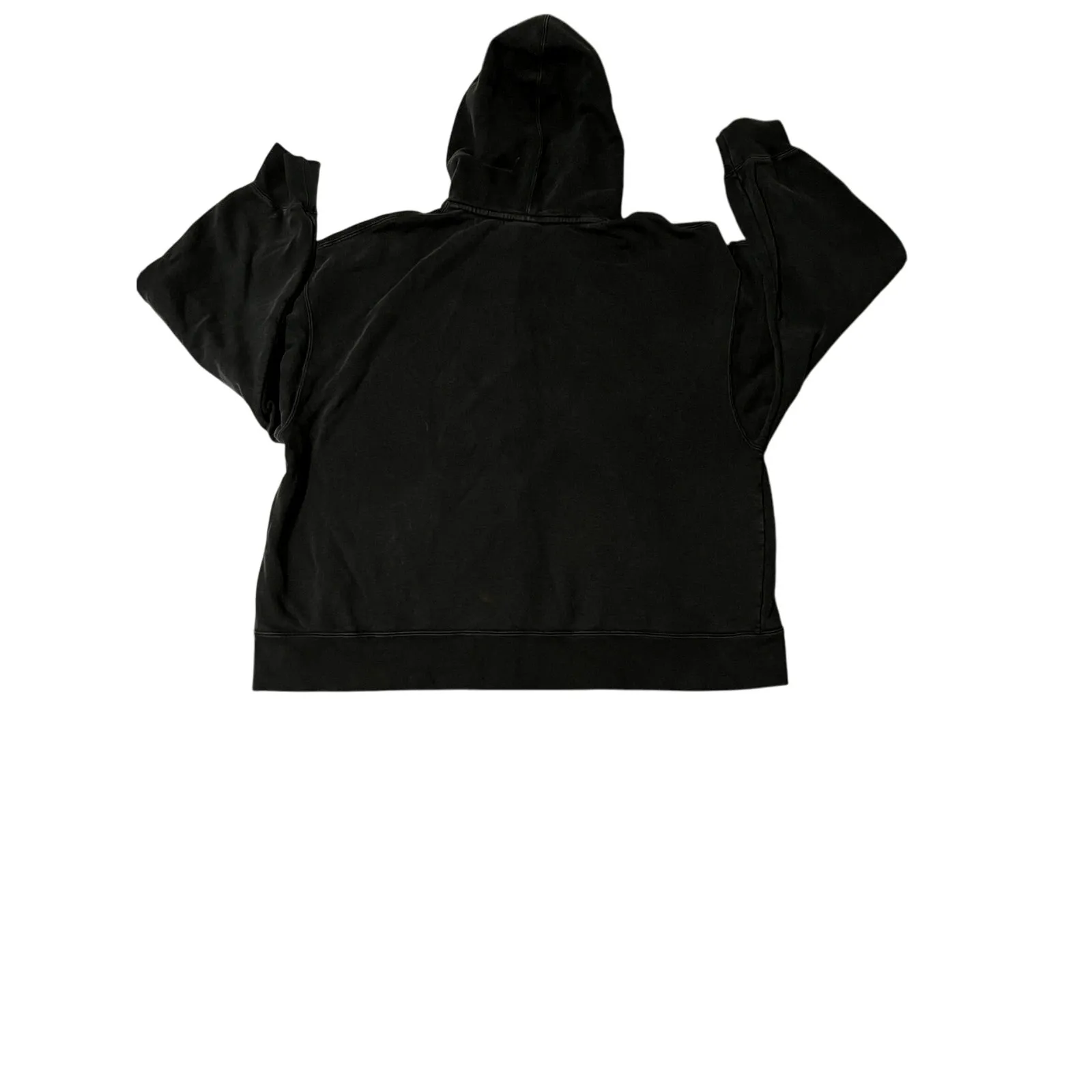 Jordan Air M hoodie black oversized slouchy kangaroo pocket **flaw see photo # 3 - Image 2