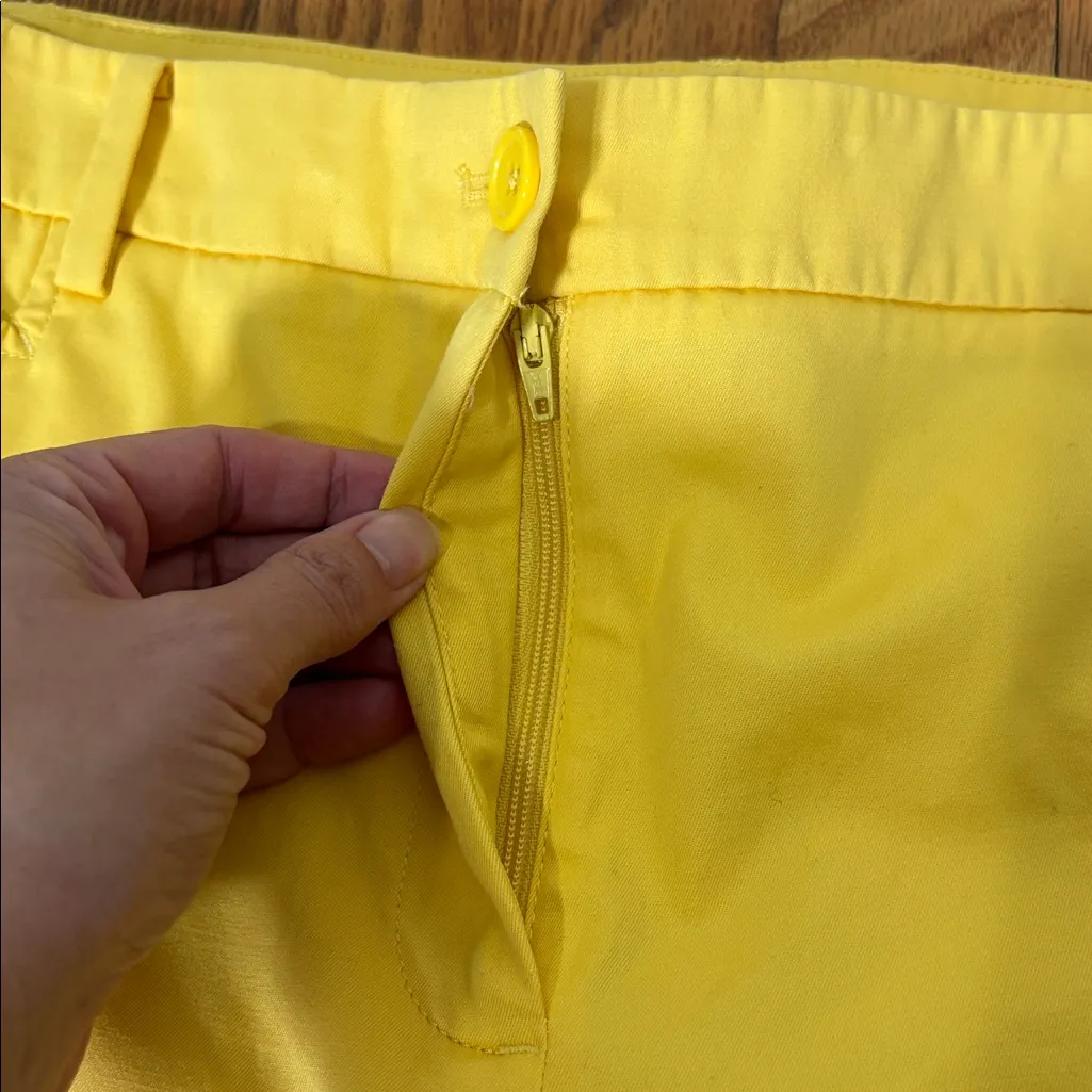 Talbots‎ Perfect Skimmer Pant Yellow size 14p petite NWT - Image 7