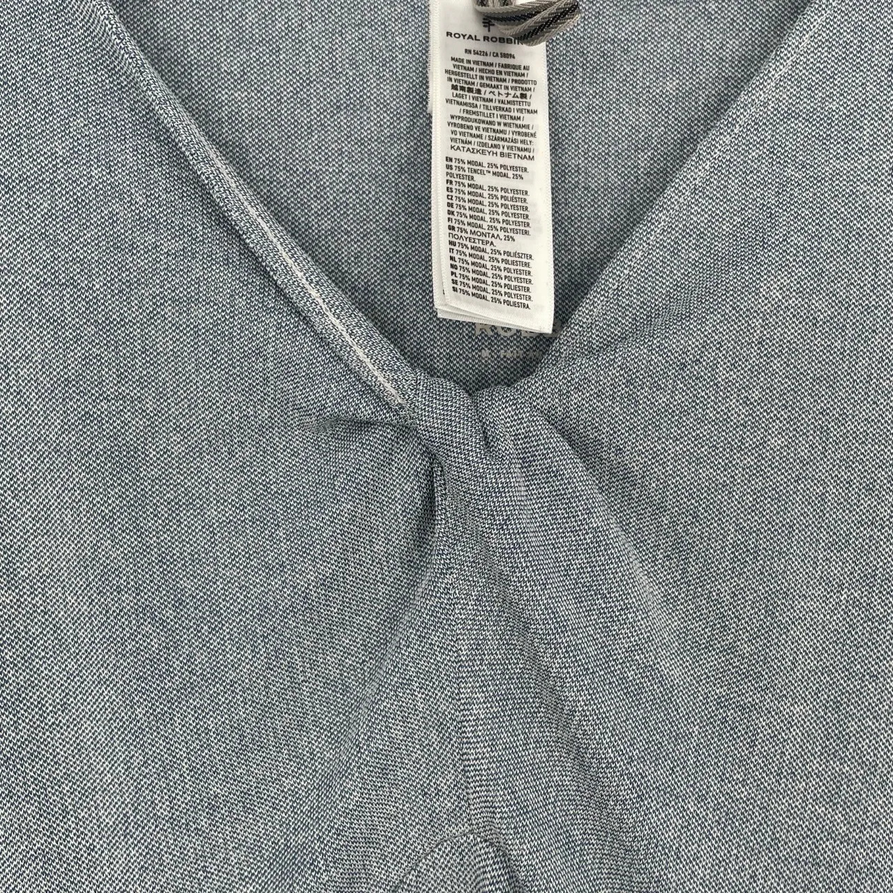 Royal Robbins Womens Gray Sleeveless Quiet Luxury Knot A-Line Casual Dress XS - Image 4