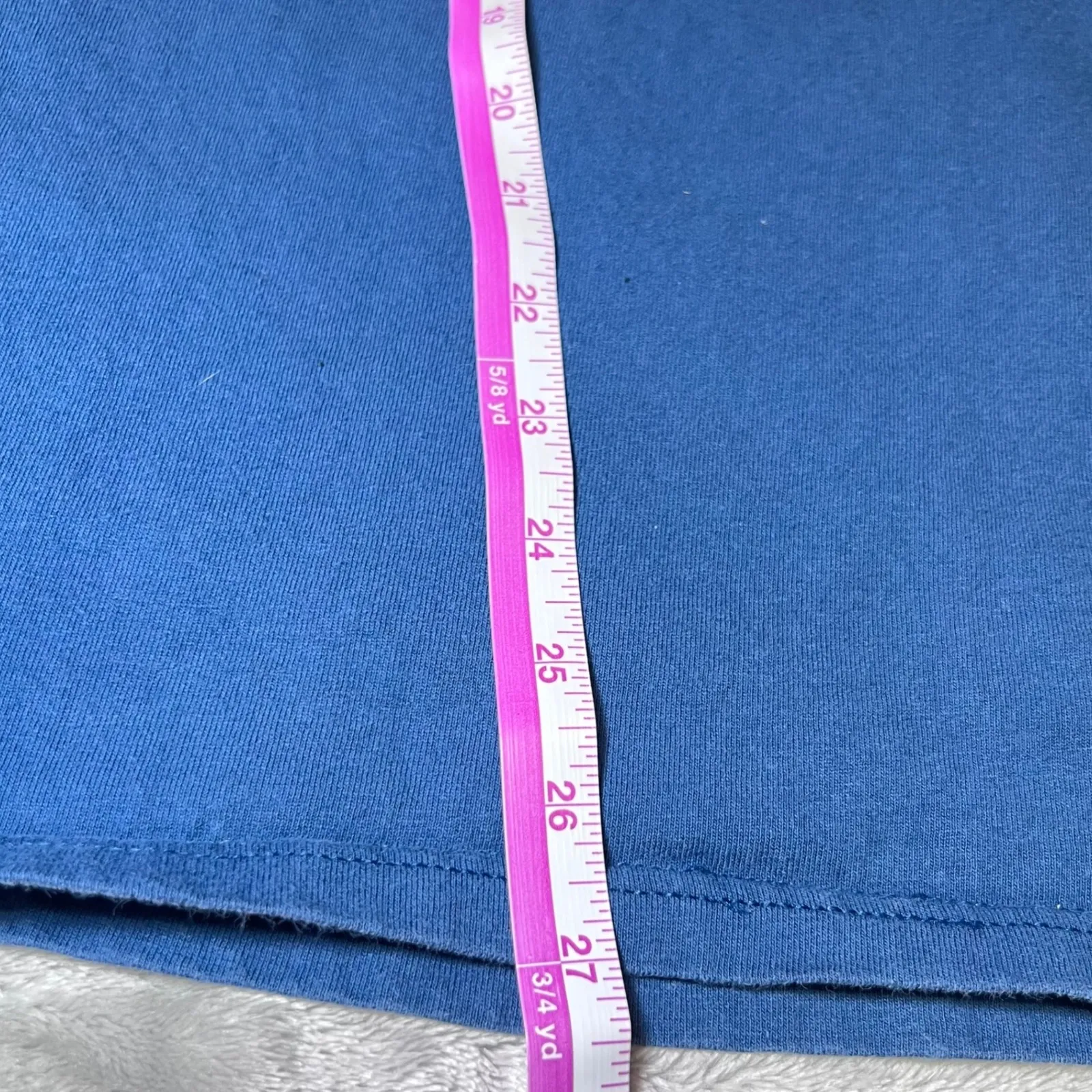 Lee Vintage Scarecrow Pumpkin Embroidered T Shirt Womens Large Blue Autumn Fall - Image 9