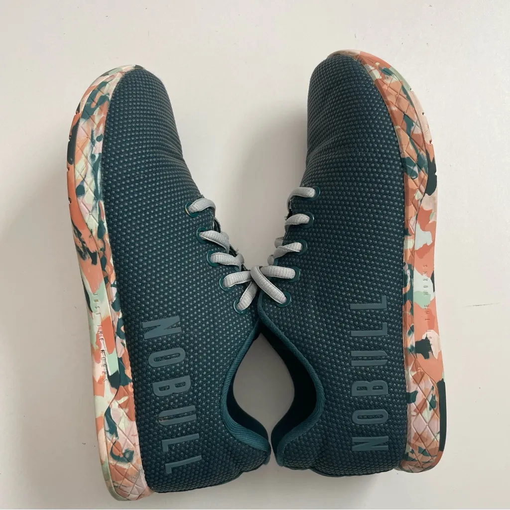 No Bull Sneakers Wild Jewel Trainer Workout Exercise Camo Soles Green Grey W8 - Image 5