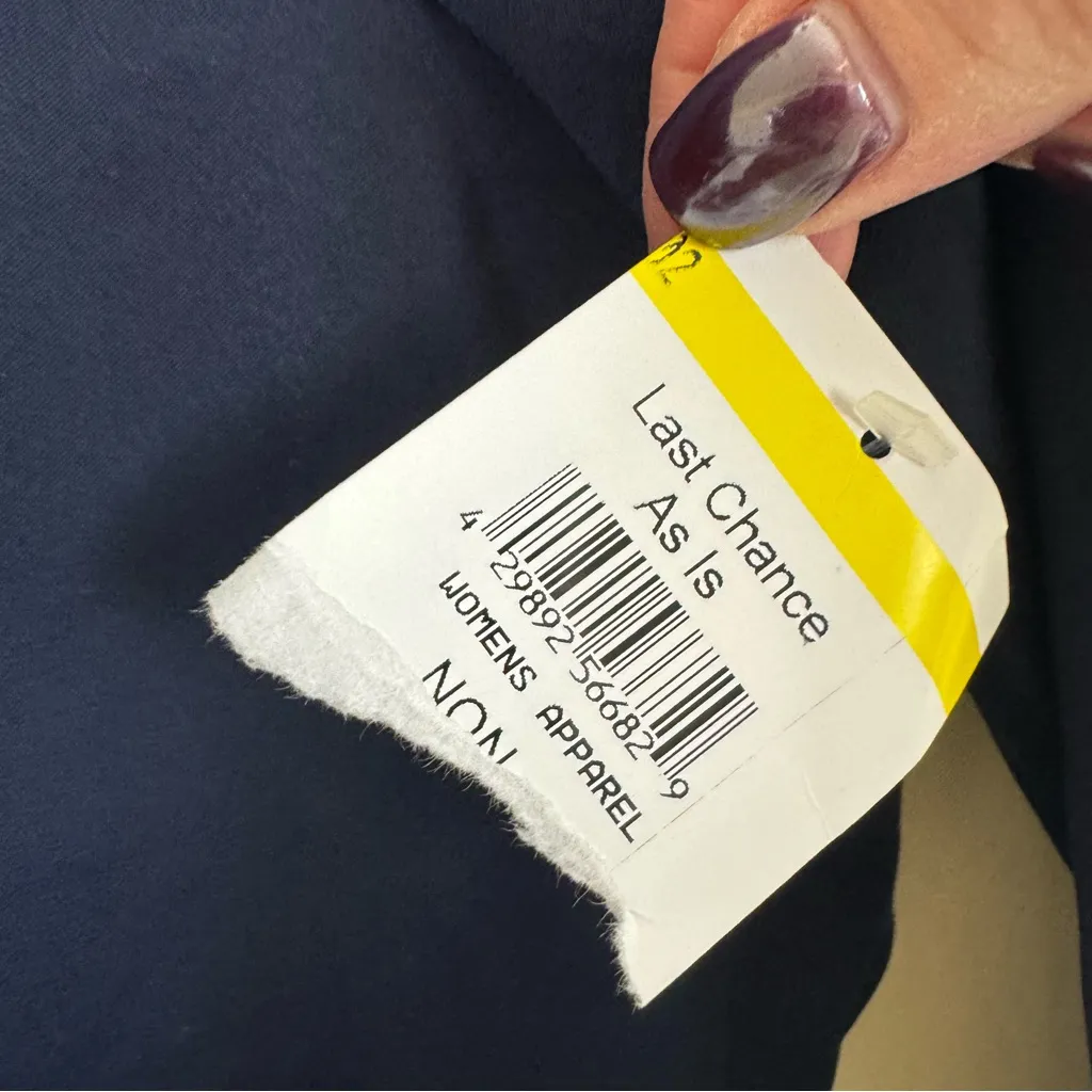 ASOS  Cowl Neck Mini Dress Size 8 Navy Blue Long Sleeve Cutout Holiday - Image 8