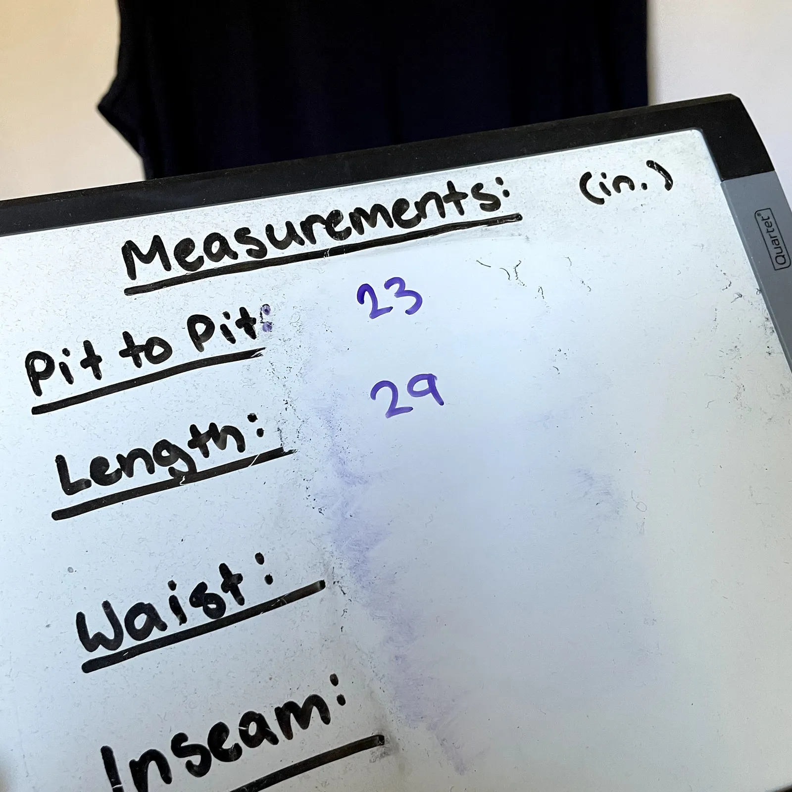 Lands' End long sleeved navy blue top women's size medium cotton shirt casual - Image 5