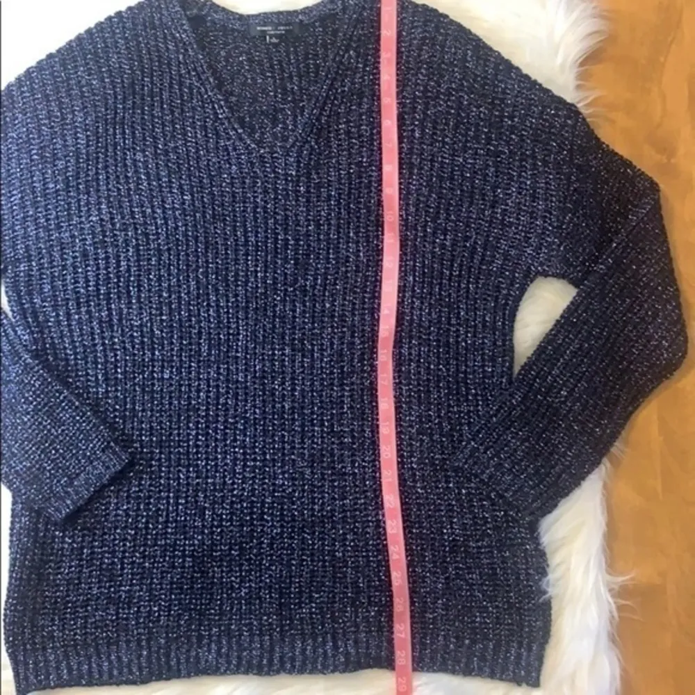 Romeo & Juliet Couture navy metallic sweater - Image 7