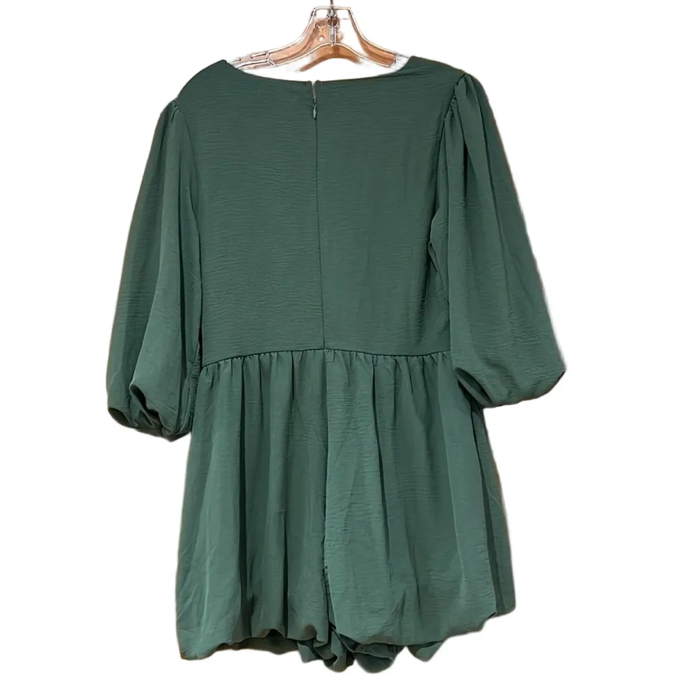 SunLand17 womens flowy green blouse Size L - Image 7