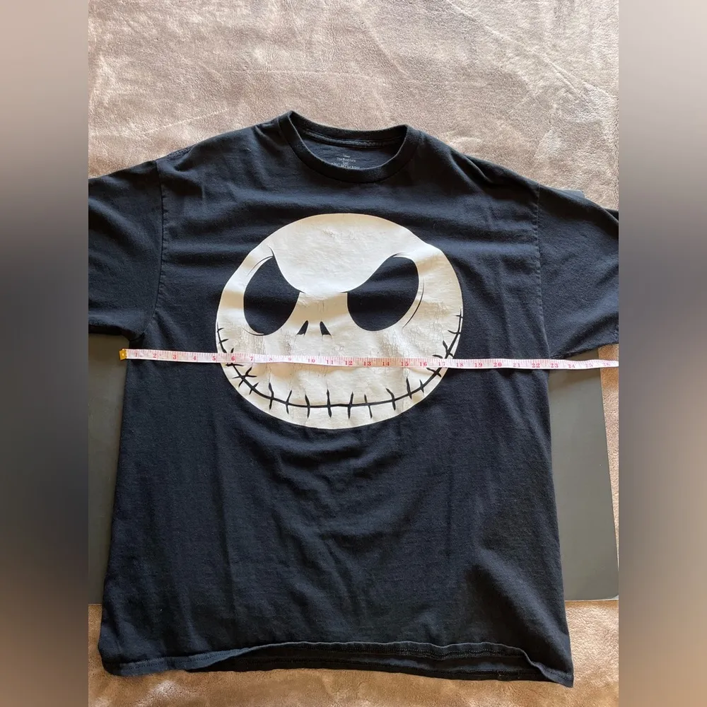 JACK SKELETON The Nightmare Before Christmas Graphic Tee Adult Unisex Sz XL GUC Black - Image 6