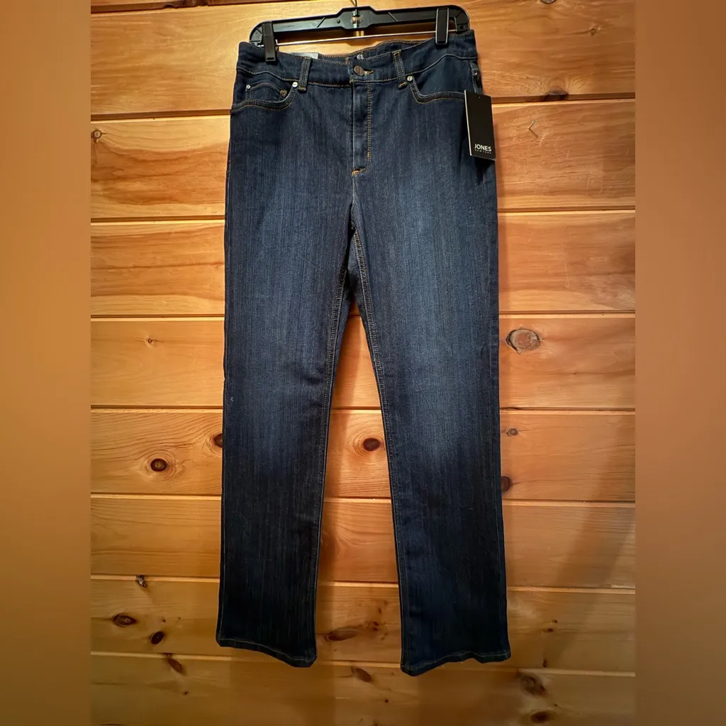 Jones New York Lexington Straight Leg Jeans, Indigo Westpoint Wash NWT - Image 2
