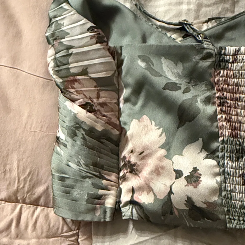 Floral Wrap Crop Top - Image 9