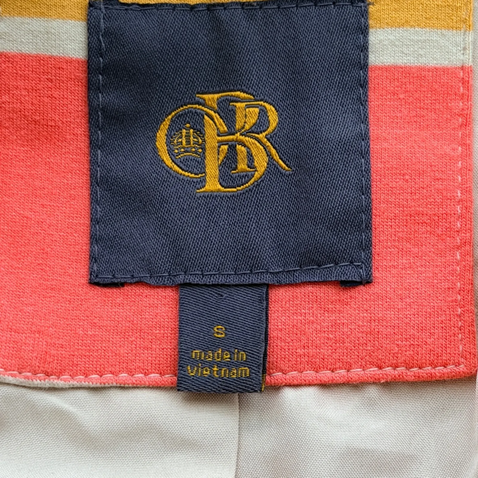 Outback Red Blazer Jacket The Limited Striped Career Preppy 3/4 Sleeve - Image 3