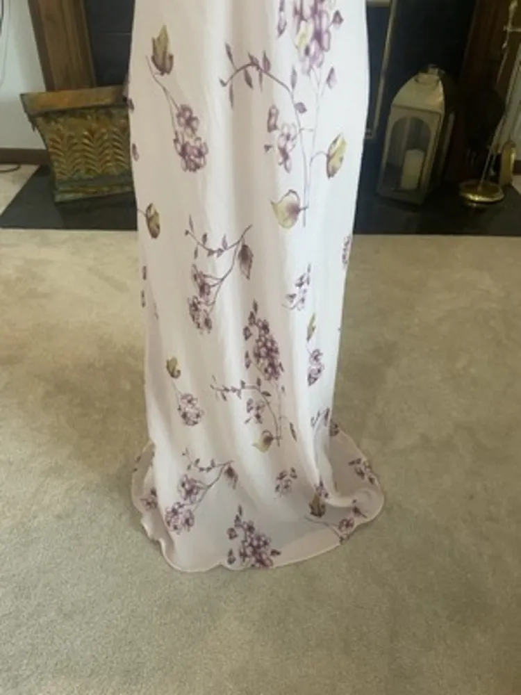 Ronni Nicole by Ouida | Vintage 90's Y2K Size 14 Fairy Flower‎ Pink Long Dress - Image 6