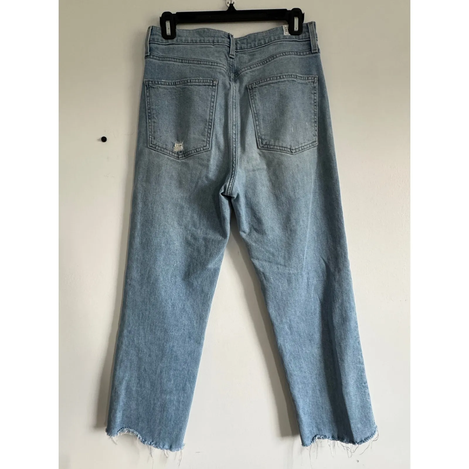 Frank & Eileen Monaghan Jeans Women’s Size 29 Distressed Straight Leg Raw Hem - Image 2
