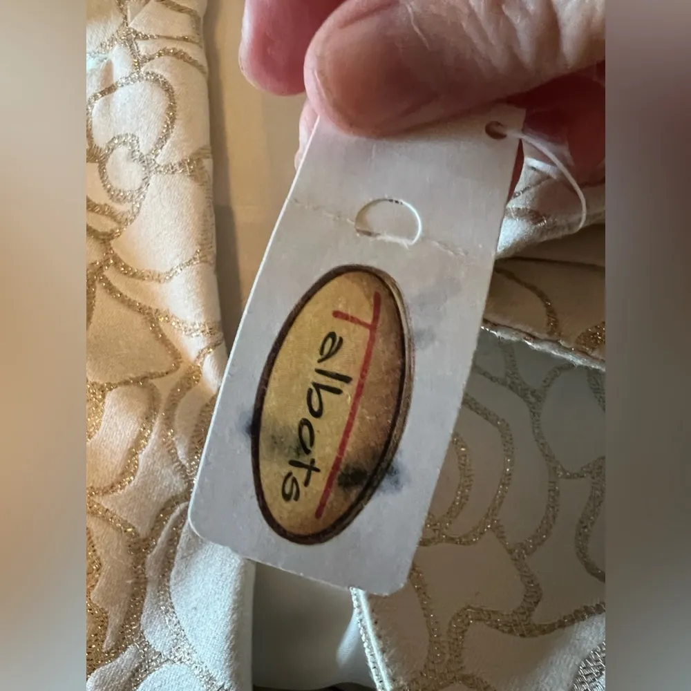 Talbots Blazer Suit Jacket Floral Print Glitter Metallic Vintage NWT Size 20 - Image 6