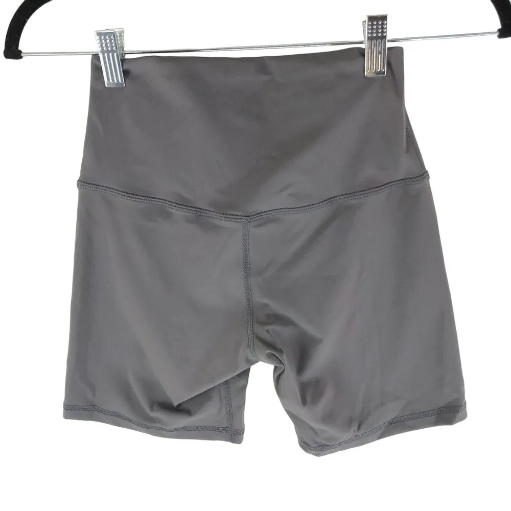 Halara High Waisted Biker Shorts Sweet Dreams - Smokey Grey XS - Image 4