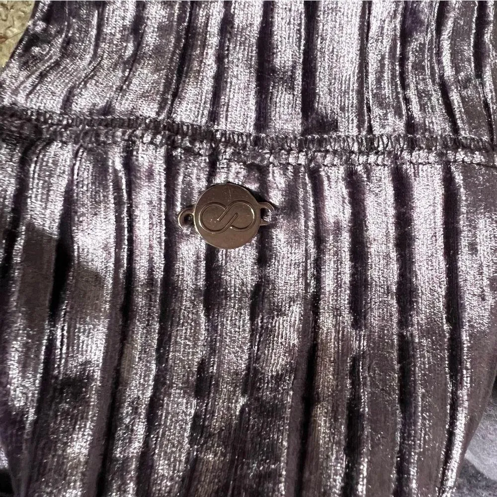 Calia by Carrie Underwood Purple Velvet Effortless Long Sleeve Hoodie Size Large - Image 4