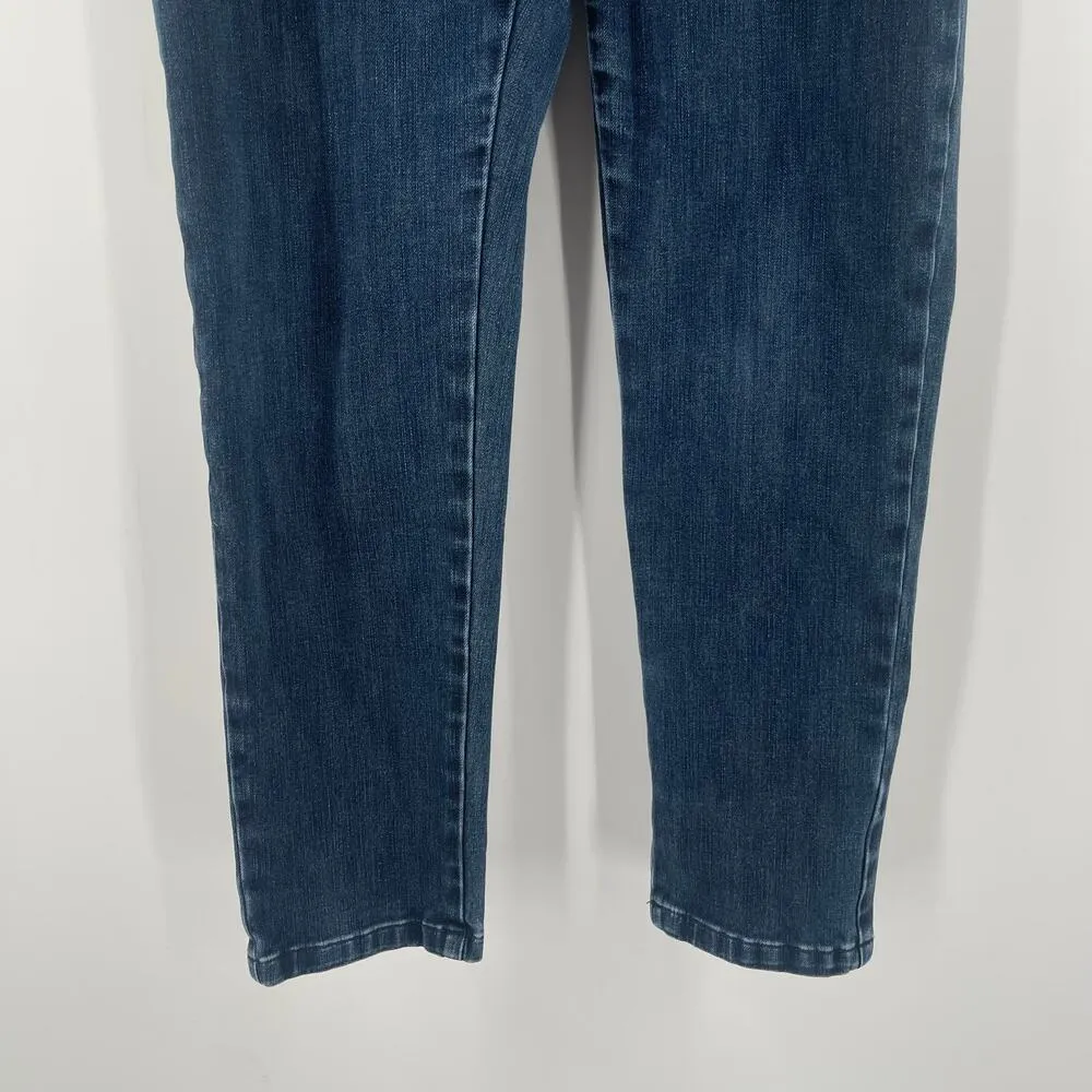 SOFT SURROUNDINGS Jean Pull On Pants Size Petite Small Stretch Denim Blue #3AW42 - Image 10