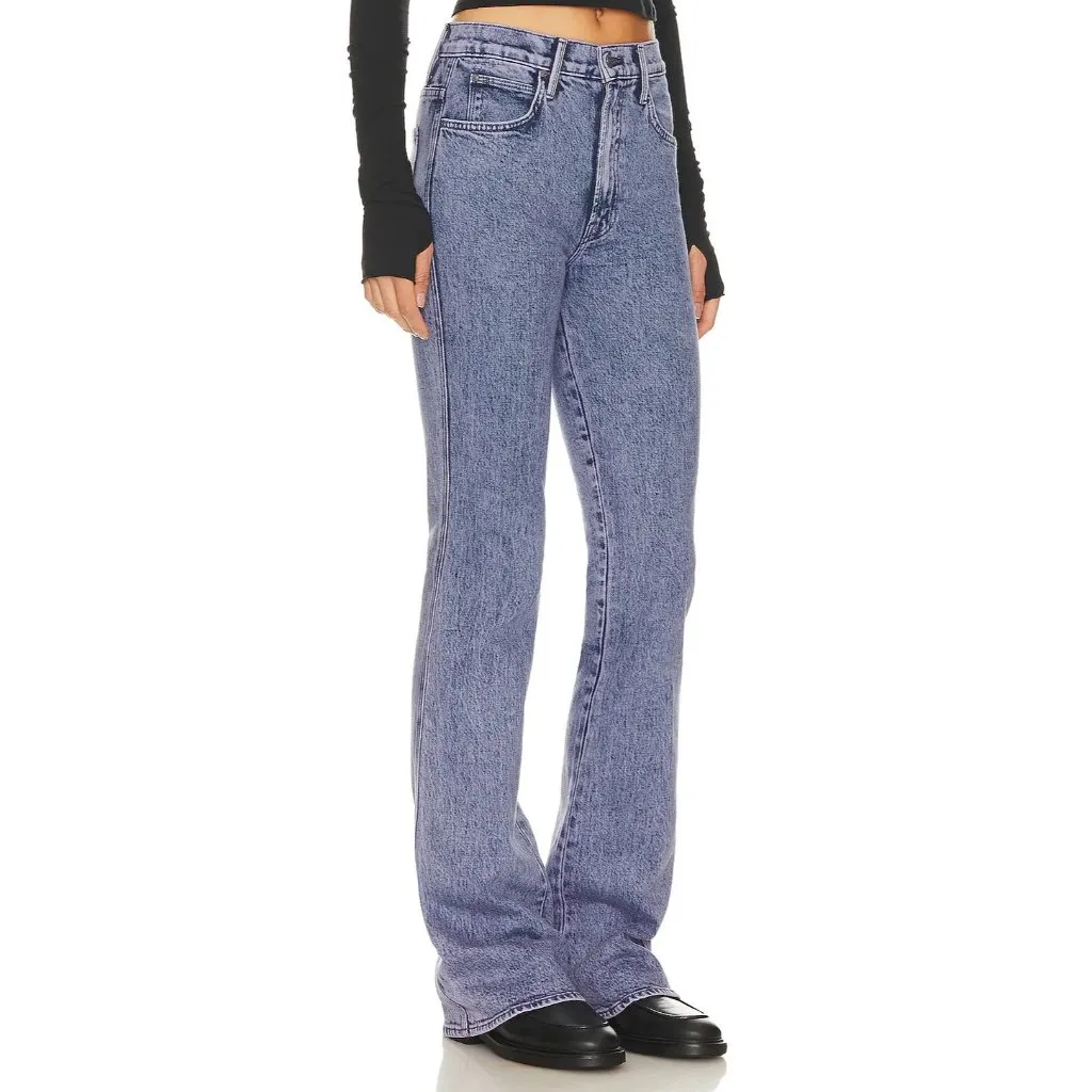 NWT Mother Desperado Heel in Acid Trip Paisley Purple Bootcut Jeans 26 - Image 2