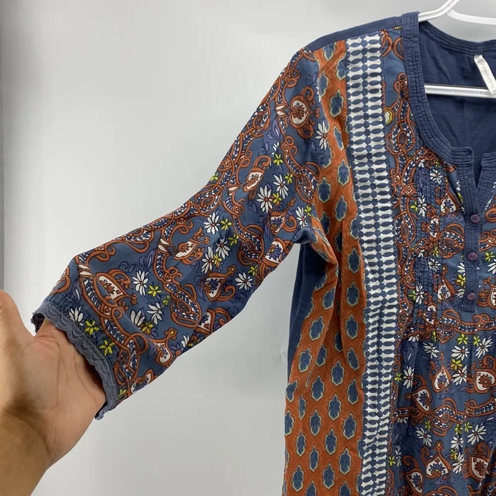 Passports bohemian peasant top hippie festival Y2K - Image 3