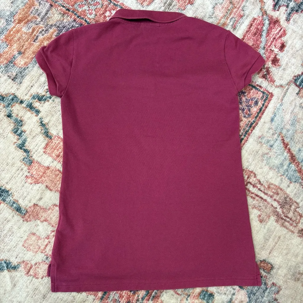 Lacoste Pink Short Sleeve Polo Women’s Size 34 XXS‎ Preppy Classic Top - Image 4
