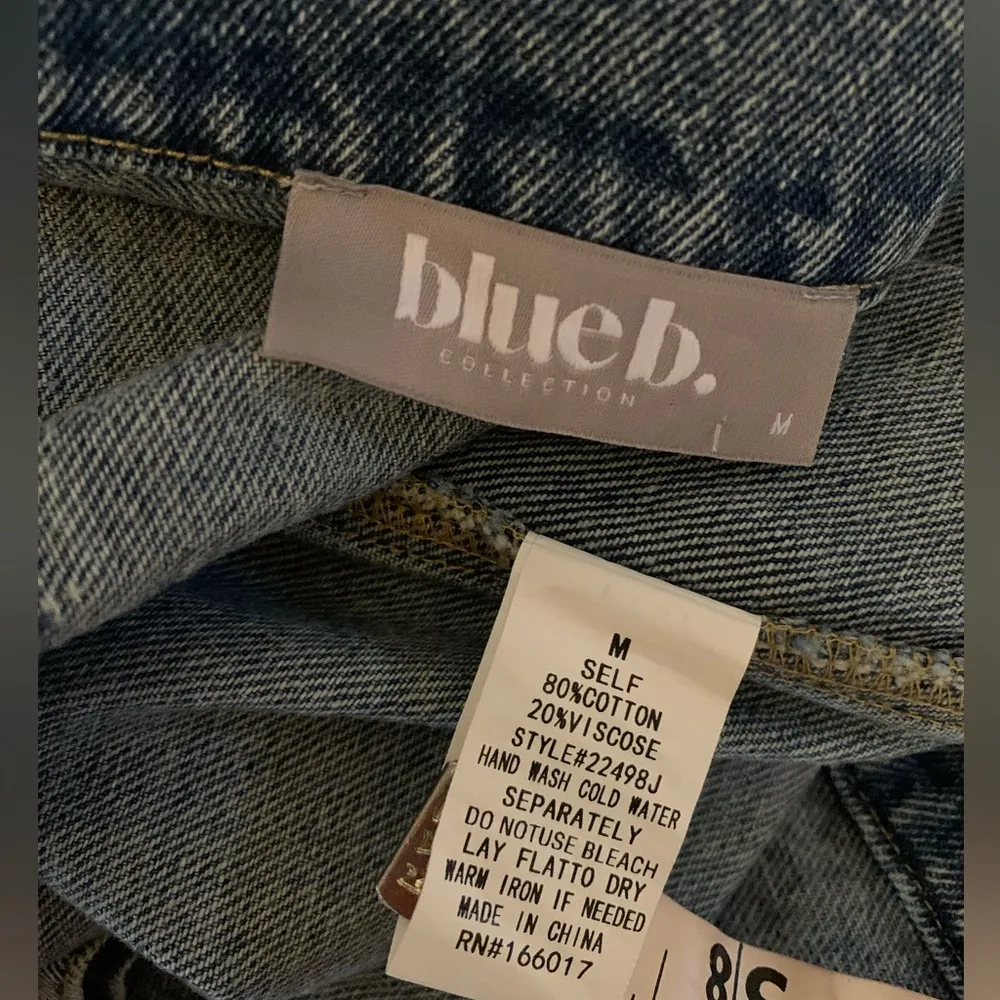 Boutique Jacket Blue B Studded denim jacket size M Size M - Image 13