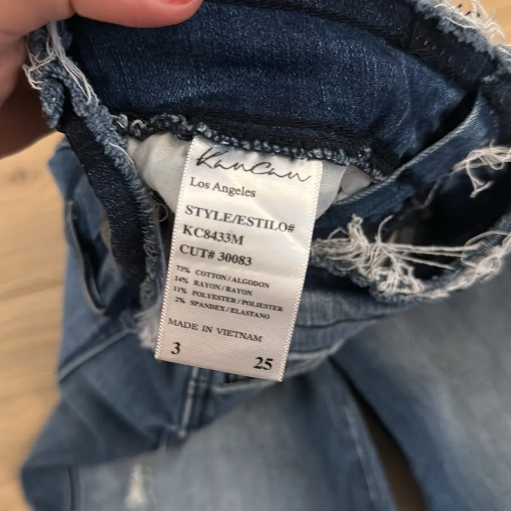 KanCan VICI button fly skinny jeans Blue Size 25 - Image 5