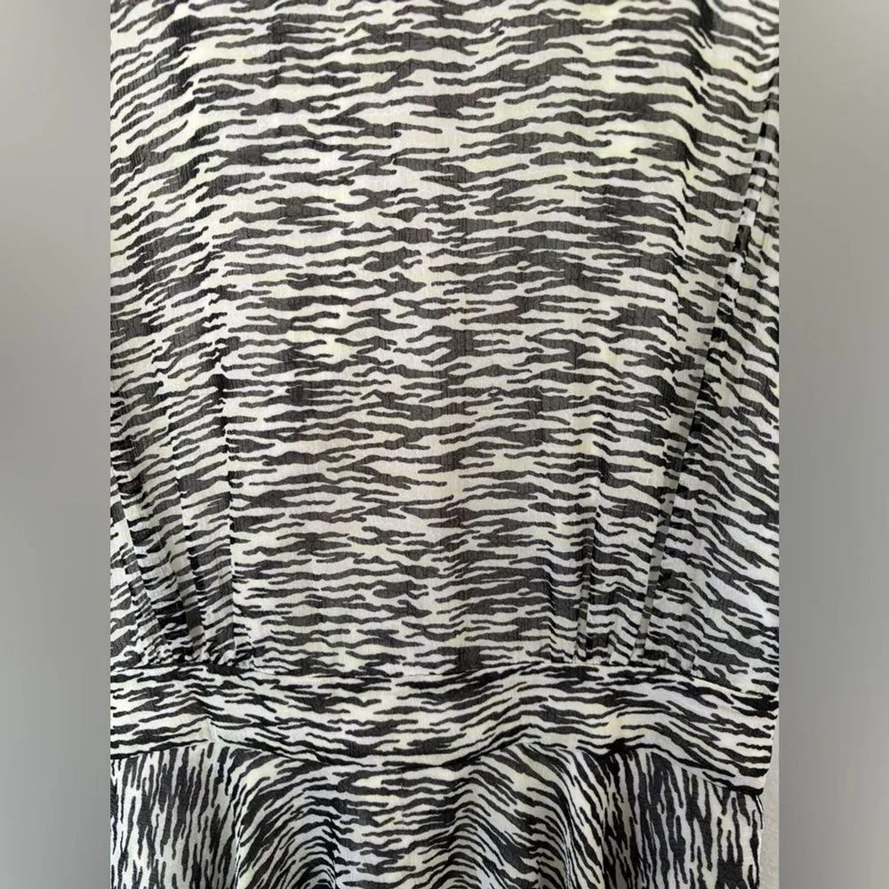 French Connection‎ Size 4 Sahara Wave Crepe Sleeveless Sheath Stripe Dress NWT - Image 7
