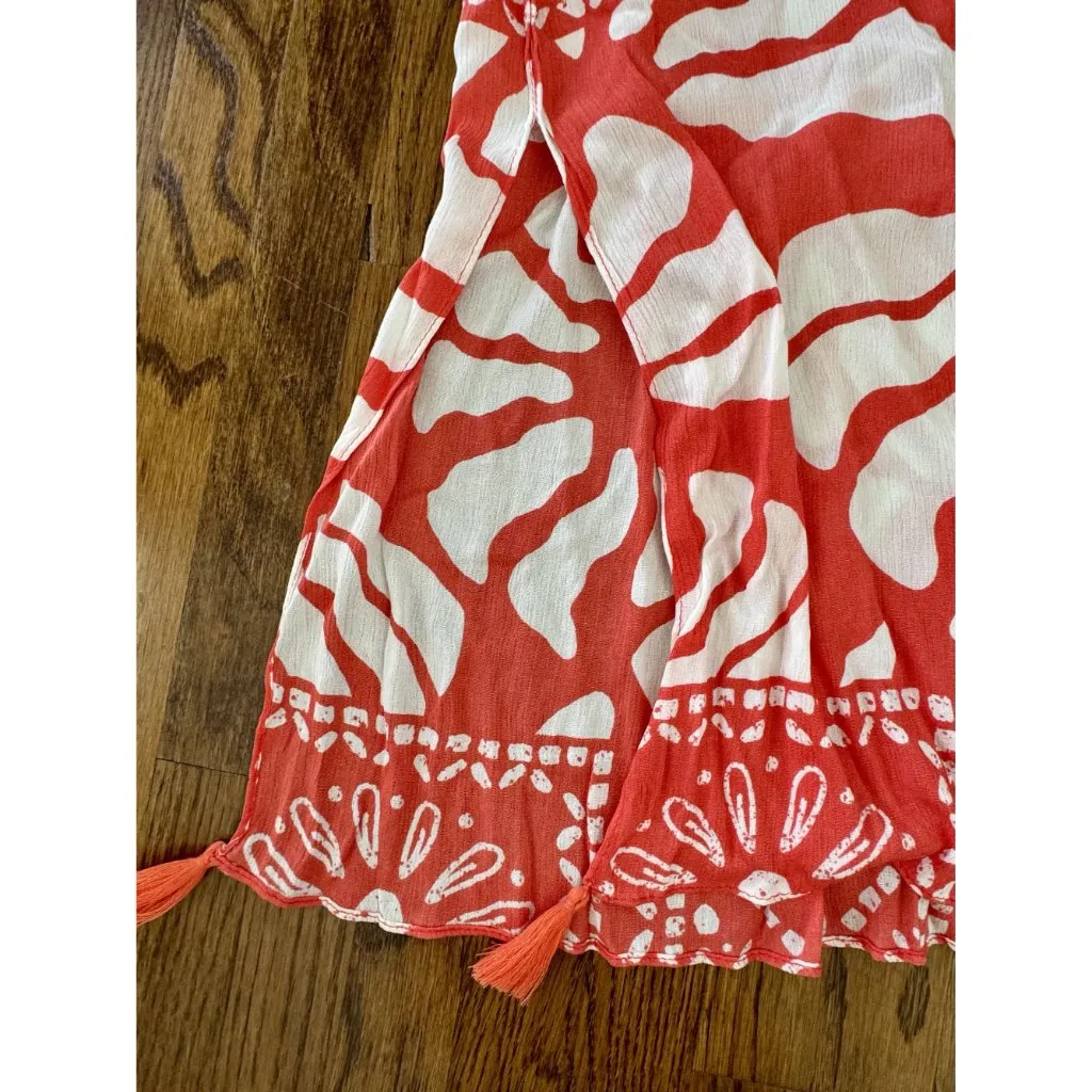 BNWT Vince Camuto Hot Coral Beach Cover-Up Kimono Style One Size - Image 4
