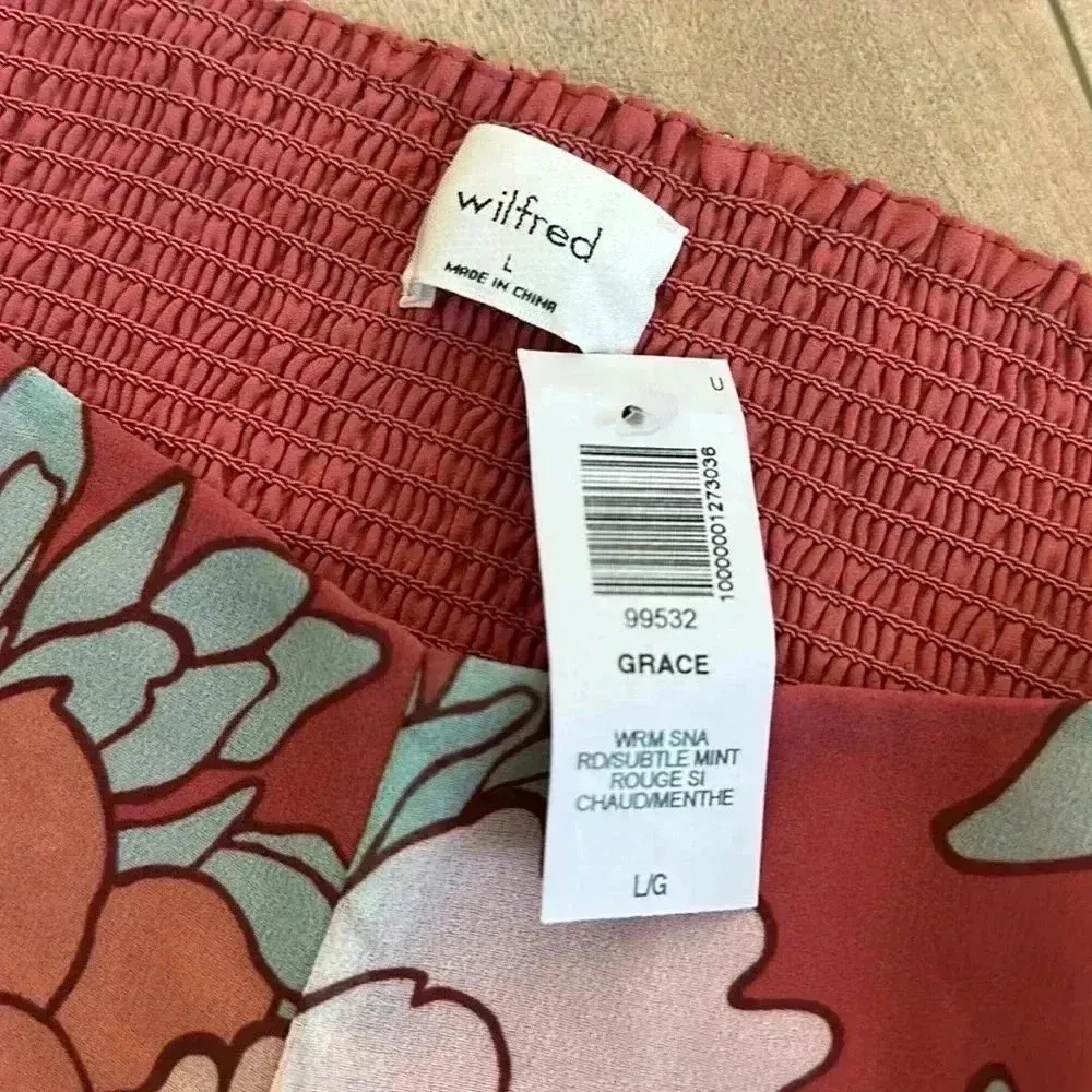 NWT Aritzia Wilfred Grace Top Floral Sz L - Image 6