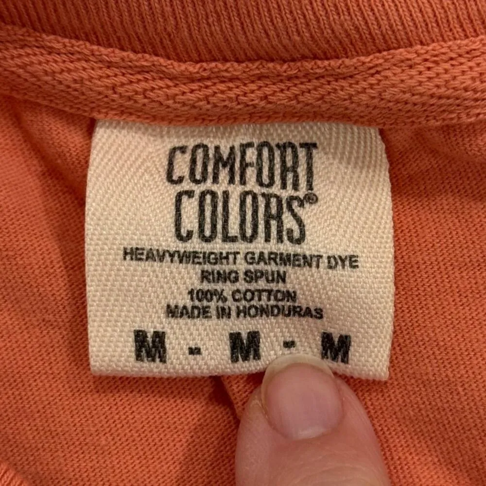 Sea Dog Short Sleeve Graphic Print Tee Shirt Cotton Orange Women's Size Medium - Image 6