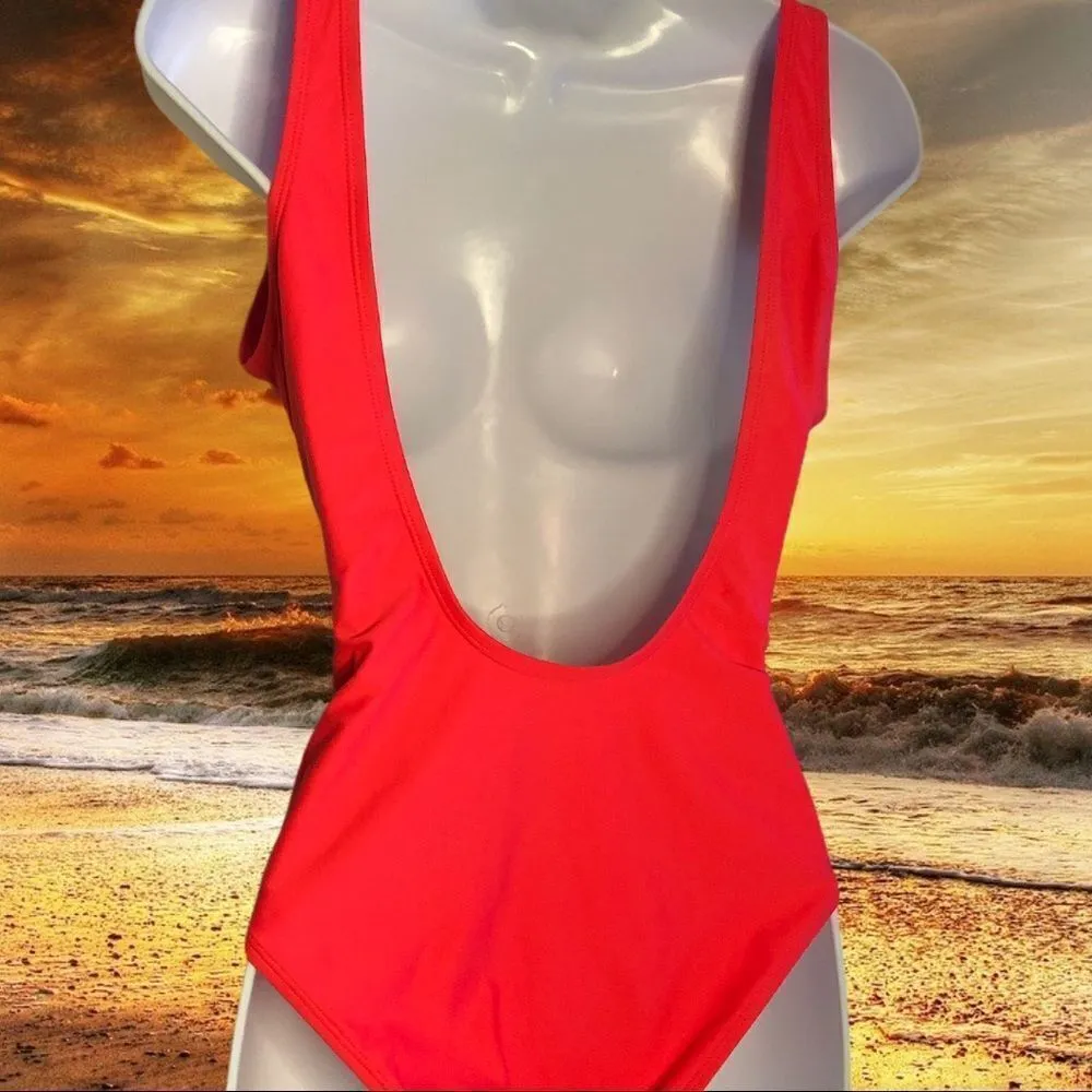 Nwot orange one piece swimsuit - Image 5