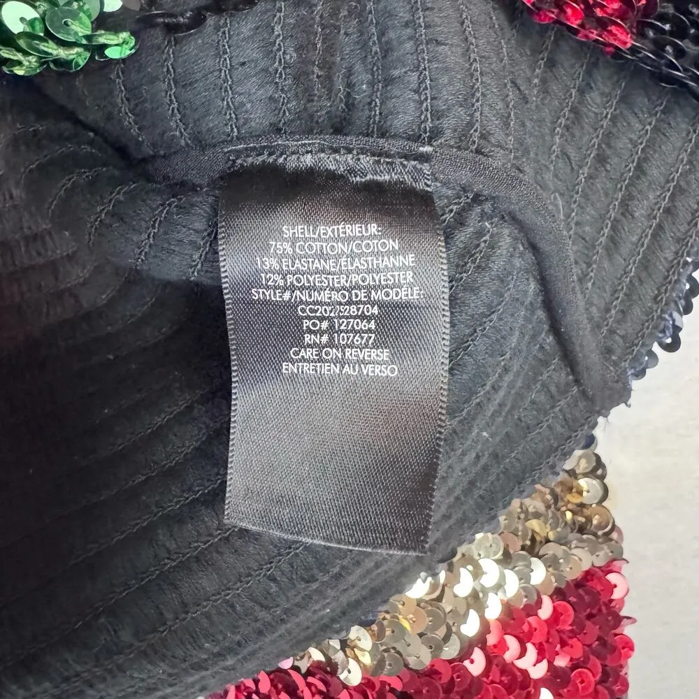 Alice + Olivia Sherryl Rainbow Sequin Cropped Blazer Jacket Puff Sleeves Small - Image 6