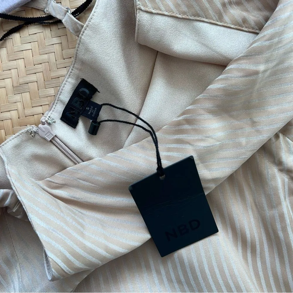 Nwt revolve NBD Davis gown in nude women’s‎ size S - Image 5