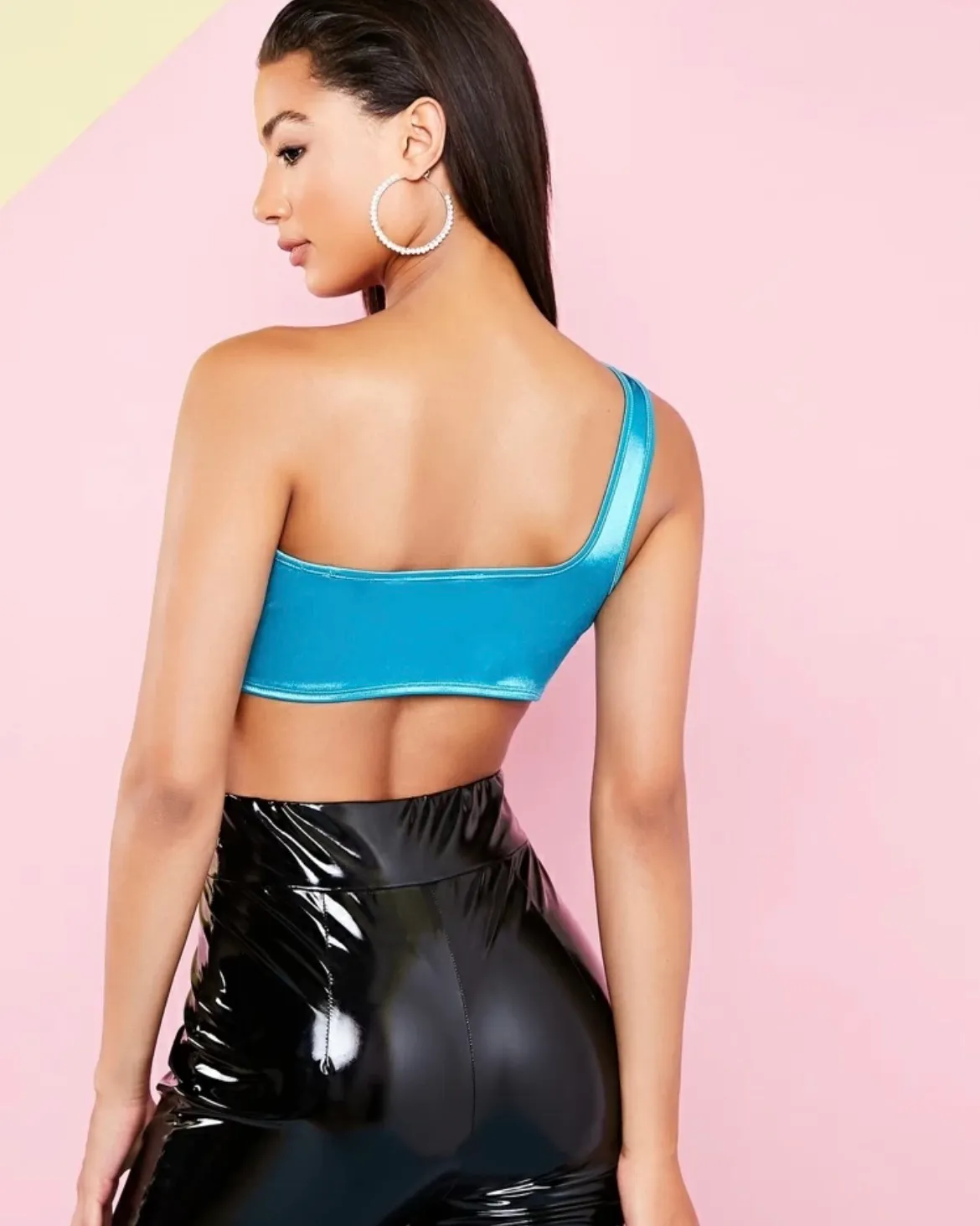SheIn Blue Crop Top - Image 2
