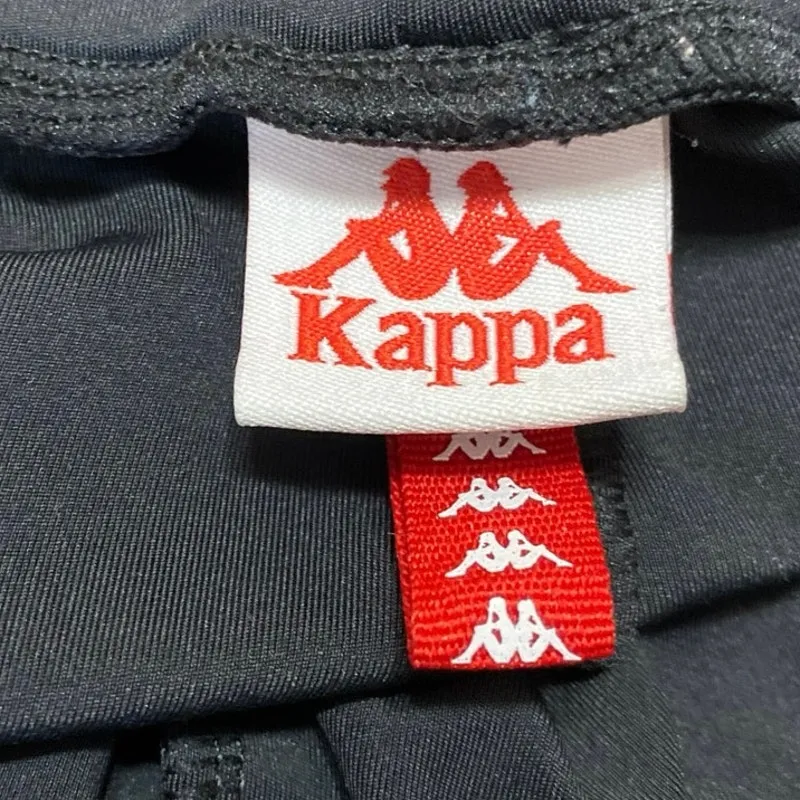 Kappa Women's Black High Waisted Athletic Workout Running Biker Shorts Size M - Image 4