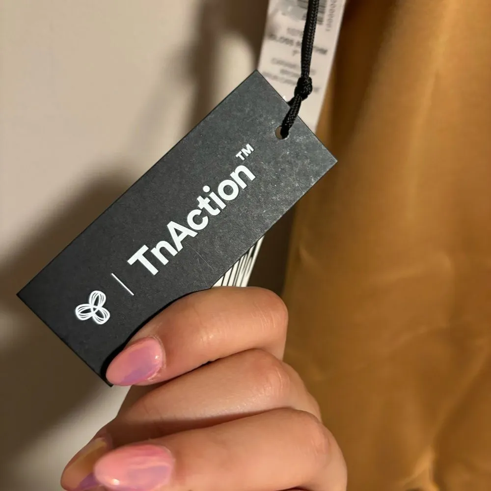 NWT TNA Aritzia TnaGLOSS™ Rhythm 7" Romper in Caramelized Brown- Size XS - Image 6