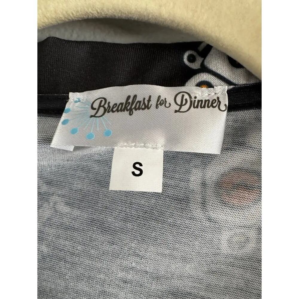 NWT ModCloth Easy Mornings Robot Print Long Sleeve Sleep Shirt Dress Size Small - Image 6