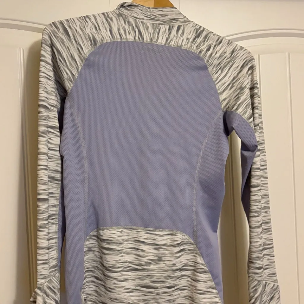 Patagonia All Weather Gray Purple 1/4 Zip Pullover XS Xtra Small Long Sleeve - Image 3