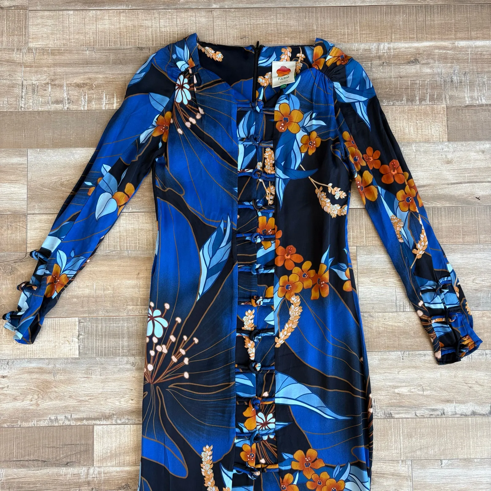 FARM Rio Pietra Midi Kimono Dress Size XXS - Image 3